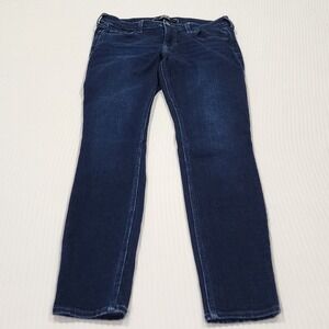 Hollister Low Rise Super Skinny Jeans Dark Wash W28L 6L Stretch Womens Denim